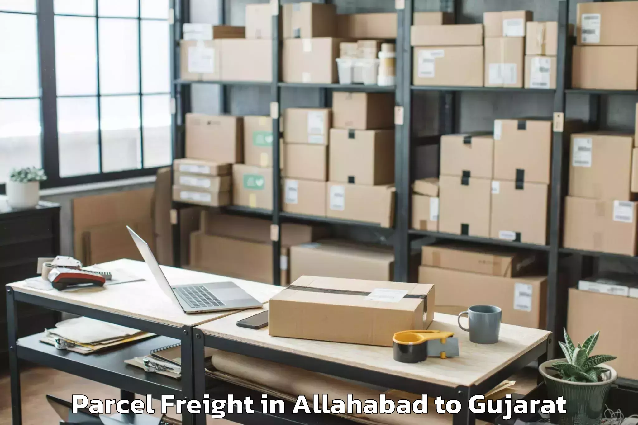 Easy Allahabad to Upleta Parcel Freight Booking